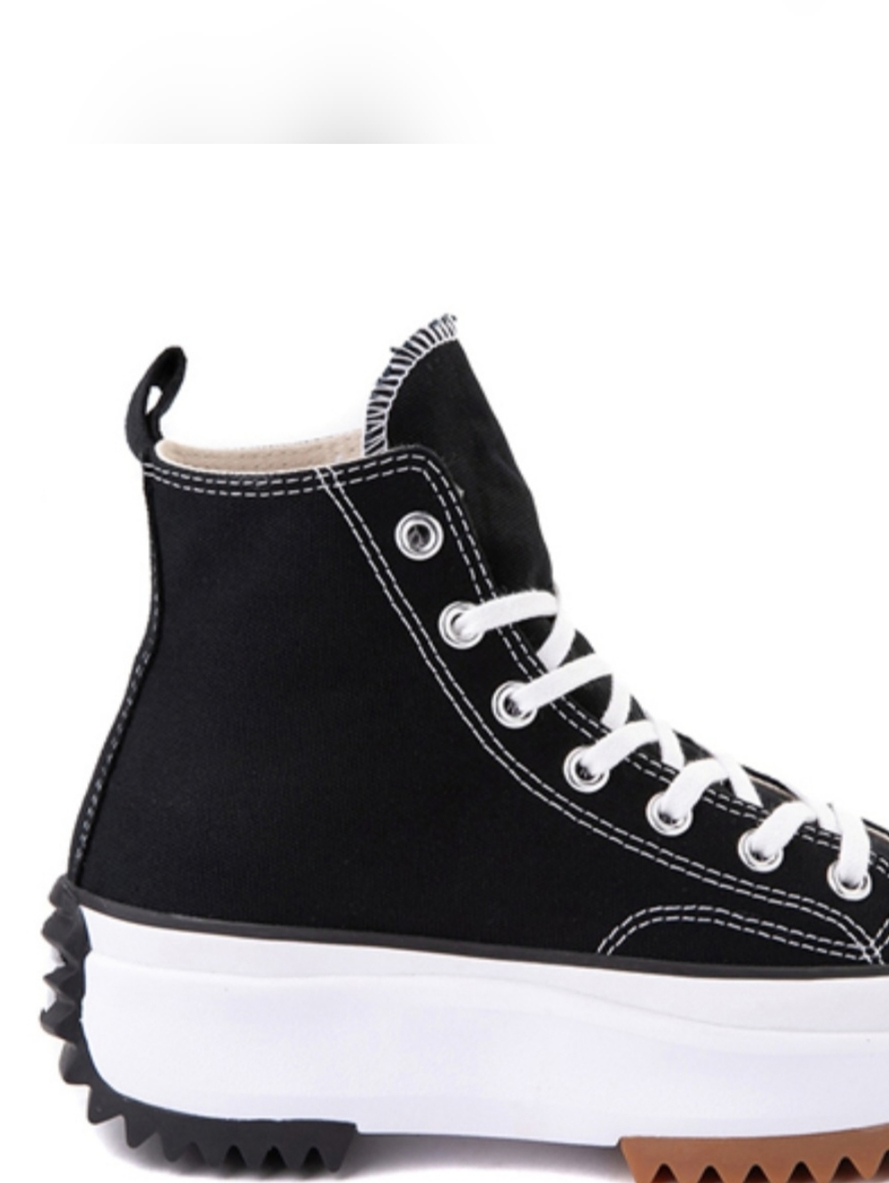 Converse Run Star Hike Platform Sneaker - Black / White / Gum New W/box - Picture 3 of 7